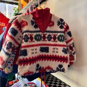 Aztec fleece half zip